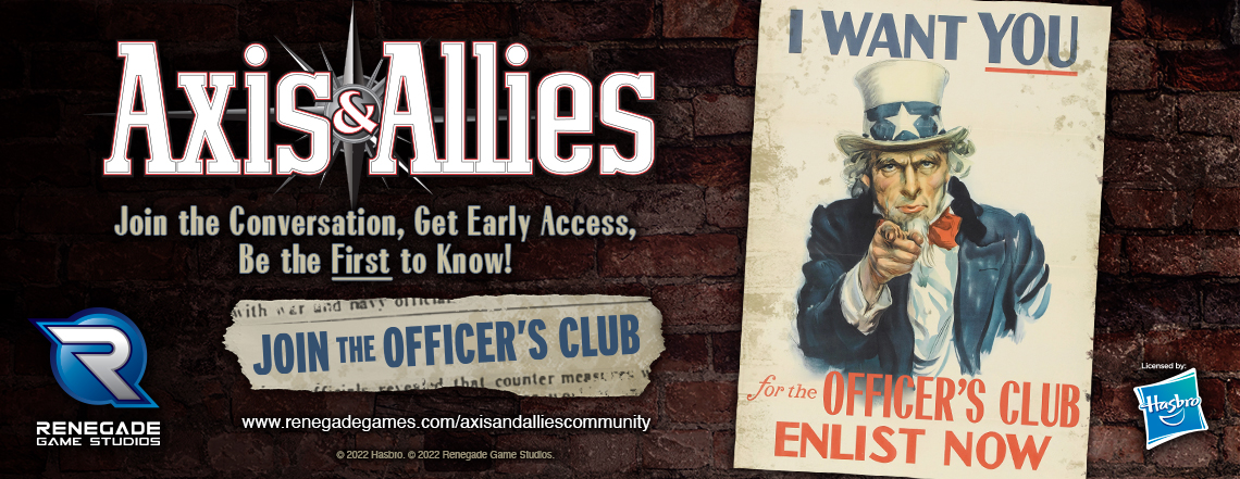 Axis & Allies: Join the Officer's Club! - Renegade Game Studios