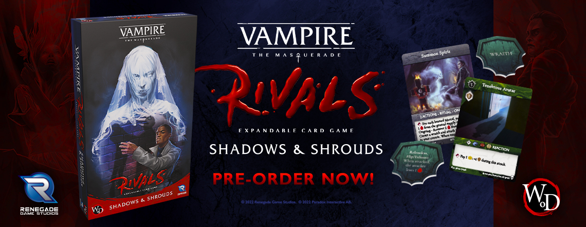 Announcing Vampire: The Masquerade Rivals Organized Play! — Vampire The  Masquerade - Rivals Expandable Card Game